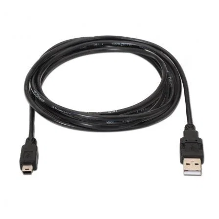 Aisens Cable USB 2.0 A Mini-USB B, 3m, Negro